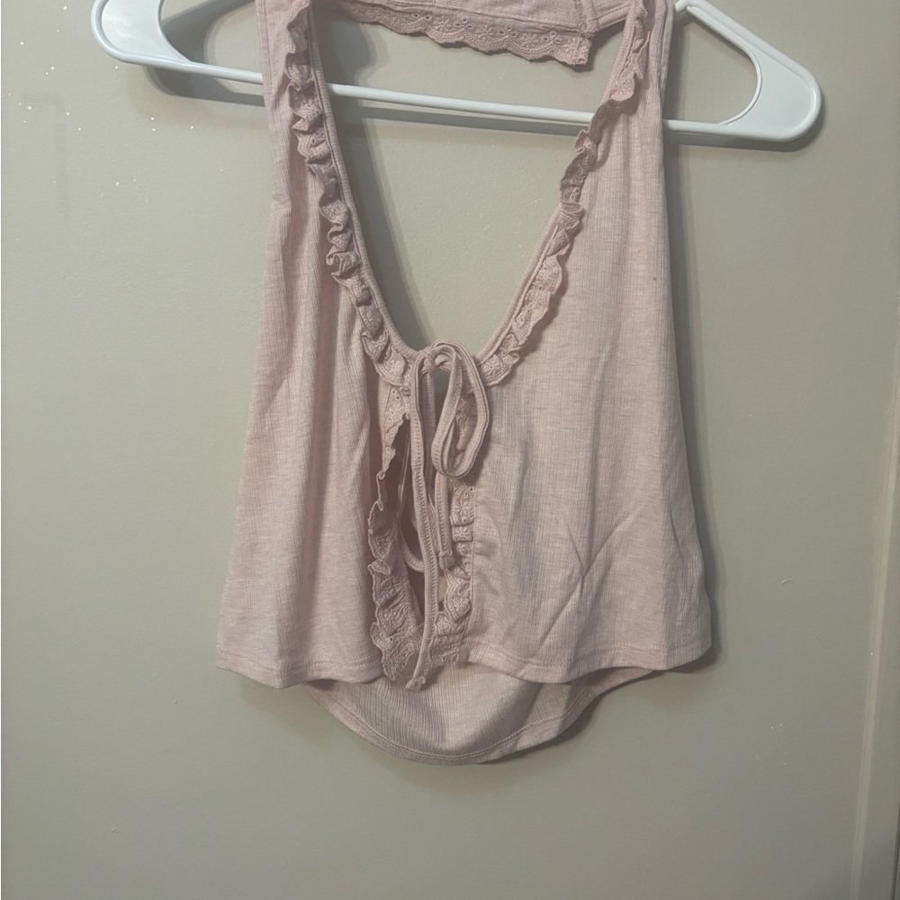 Beverly & Beck PacSun Hailey Pink Halter Top